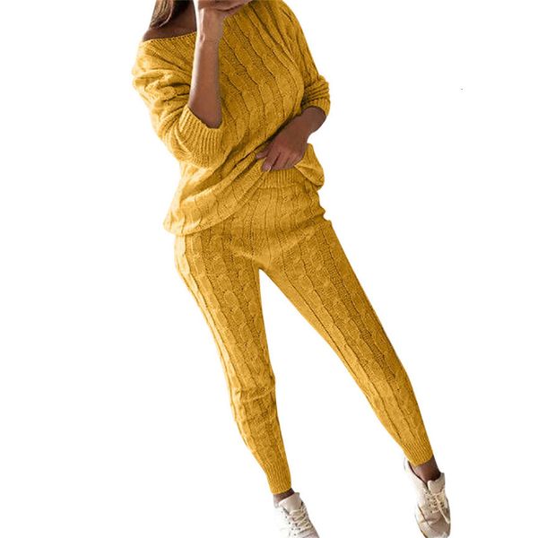 women's jackets casual solid women pant suits ladies off shoulder cable knitted warm 2pc loungewear suit set female high quality, Black;brown
women's jackets casual solid women pant suits ladies off shoulder cable knitted warm 2pc loungewear suit set female high quality, Black;brown