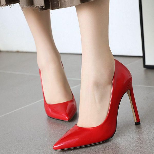 dress shoes coolulu 2021 women patent leather pumps slip on pointed toe super thin high heel ladies plush size 34-48, Black
dress shoes coolulu 2021 women patent leather pumps slip on pointed toe super thin high heel ladies plush size 34-48, Black