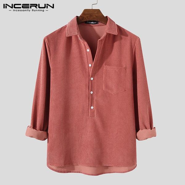 loose cozy blusas harajuku mens shirts incerun men solid color corduroy leisure long sleeve turn down collar chemise 5xl men's casual, White;black
loose cozy blusas harajuku mens shirts incerun men solid color corduroy leisure long sleeve turn down collar chemise 5xl men's casual, White;black
