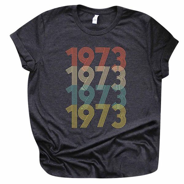 women's t-shirt 1973 vintage limited edition 48th birthday gift grandmother mom's wife girl short sleeve o-neck, White
women's t-shirt 1973 vintage limited edition 48th birthday gift grandmother mom's wife girl short sleeve o-neck, White