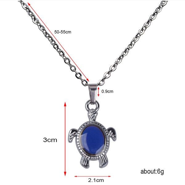 cute little animal feeling mood necklace change color stainless steel necklaces, Silver
cute little animal feeling mood necklace change color stainless steel necklaces, Silver