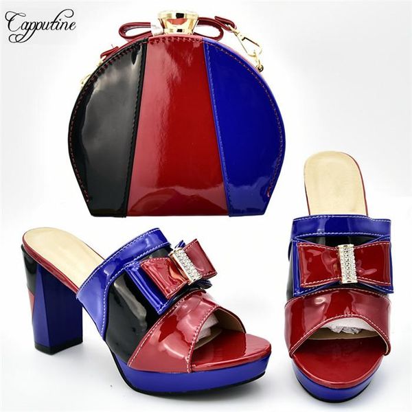 dress shoes colorful design african lady high heel and purse handbag set for 526-2 height 10cm, Black
dress shoes colorful design african lady high heel and purse handbag set for 526-2 height 10cm, Black