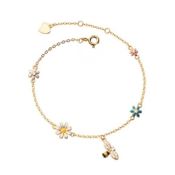 charm bracelets white daisy bee bracelet women's light luxury and exquisite gold color flower 2021 jewelry, Golden;silver
charm bracelets white daisy bee bracelet women's light luxury and exquisite gold color flower 2021 jewelry, Golden;silver