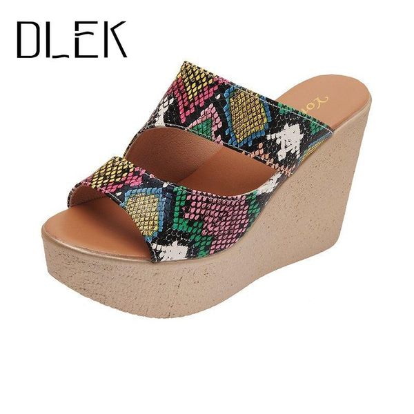 women's wedges slippers women summer platform high heels phthon snake slip on casual female open toe outdoor sandals shoes, Black
women's wedges slippers women summer platform high heels phthon snake slip on casual female open toe outdoor sandals shoes, Black