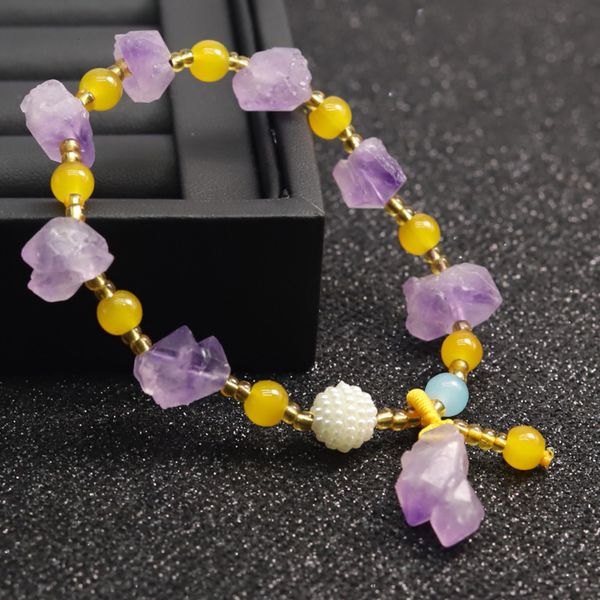 chain natural amethyst original stone bracelet fashion fresh duobao lavender s jewelry diy worker, Black
chain natural amethyst original stone bracelet fashion fresh duobao lavender s jewelry diy worker, Black