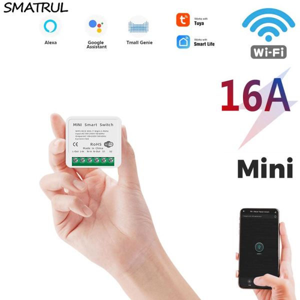 smart home control 16a mini wifi diy switch supports 2 way control, automation module, works with alexa google life app
smart home control 16a mini wifi diy switch supports 2 way control, automation module, works with alexa google life app