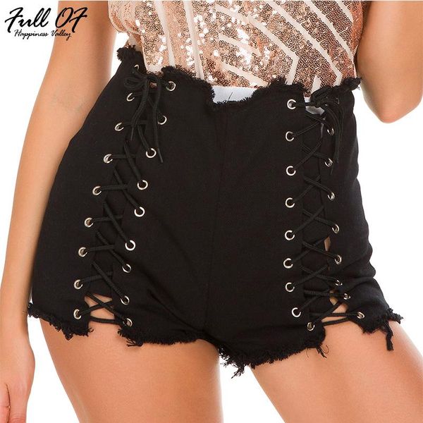 women's jeans high waist lace up shorts woman befashion bandage women black calca push night club party bottom, Blue
women's jeans high waist lace up shorts woman befashion bandage women black calca push night club party bottom, Blue