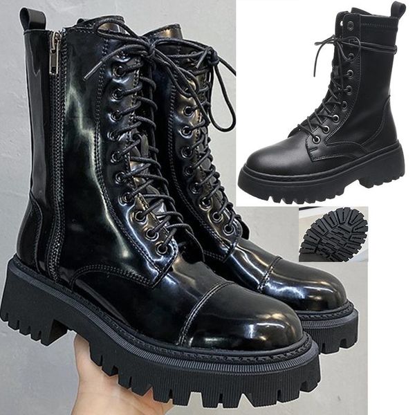 motorcycle boots ladies vintage combat autumn army punk goth women biker pu leather short, Black
motorcycle boots ladies vintage combat autumn army punk goth women biker pu leather short, Black