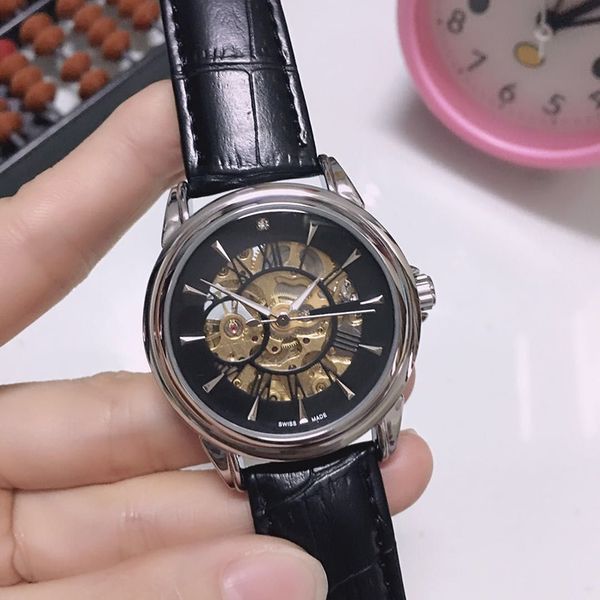 men's watch life waterproof skeleton mechanical watch leather belt waterproof luminous fashion retro swiss style, Slivery;brown
men's watch life waterproof skeleton mechanical watch leather belt waterproof luminous fashion retro swiss style, Slivery;brown