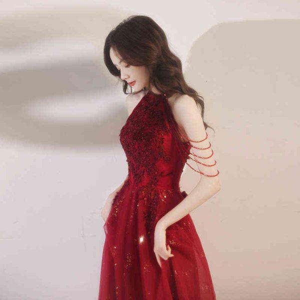 luxury street style dresses toast bride 2021 summer temperament appreciation banquet wedding engagement evening pregnant woman wine red, Black;pink
luxury street style dresses toast bride 2021 summer temperament appreciation banquet wedding engagement evening pregnant woman wine red, Black;pink