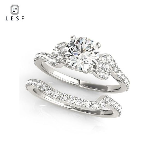 wedding rings lesf women jewelry 925 sterling silver 1 ct round 2 pcs ring set classic 5a cz engagement, Slivery;golden
wedding rings lesf women jewelry 925 sterling silver 1 ct round 2 pcs ring set classic 5a cz engagement, Slivery;golden