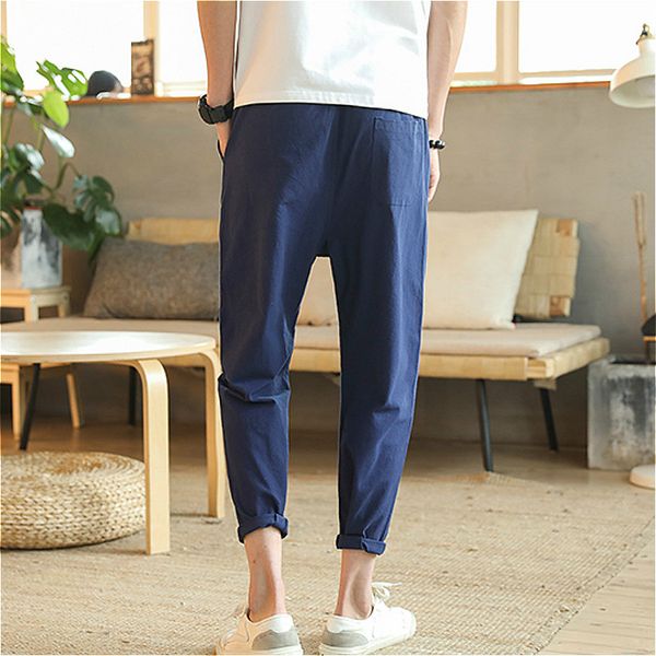 men casual pants summer thin ankle-length solid harem trousers large size 5xl all-match soft mens fashion leisure streetwear new, Black
men casual pants summer thin ankle-length solid harem trousers large size 5xl all-match soft mens fashion leisure streetwear new, Black