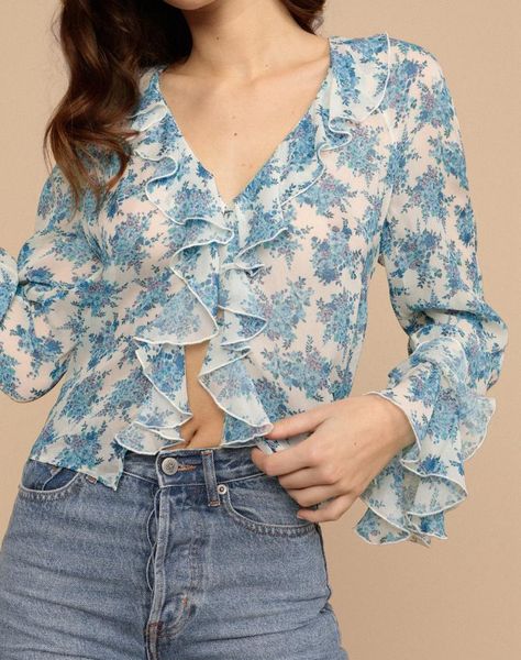 women's blouses & shirts 2021 spring and summer v-neck ruffled pleated court sleeves printed cardigan shirt women, White
women's blouses & shirts 2021 spring and summer v-neck ruffled pleated court sleeves printed cardigan shirt women, White