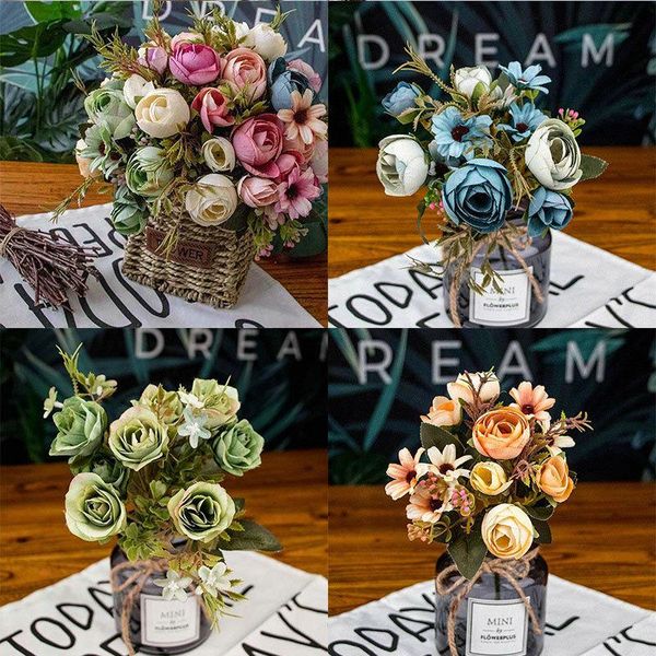 artificial flowers home decor rustic retro tea diy wedding rose flower 1 bunch decorative & wreaths
artificial flowers home decor rustic retro tea diy wedding rose flower 1 bunch decorative & wreaths