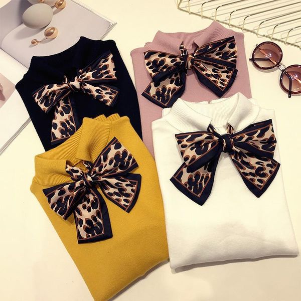 autumn winter leopard bow thick pullovers women long sleeve casual warm sweater female knit jumpers l90, White;black
autumn winter leopard bow thick pullovers women long sleeve casual warm sweater female knit jumpers l90, White;black