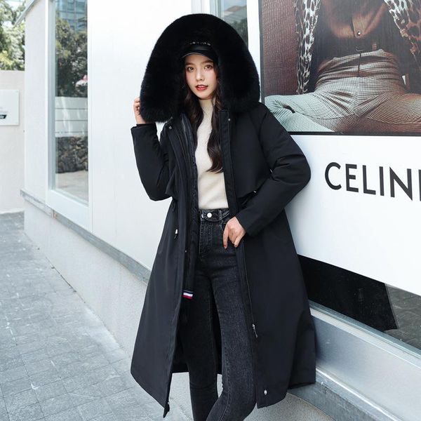 women's wool & blends xuxi winter 2021 women velvet cotton-clothes korean removable liner long plus woolen coat fashion sleeve fz3470, Black
women's wool & blends xuxi winter 2021 women velvet cotton-clothes korean removable liner long plus woolen coat fashion sleeve fz3470, Black