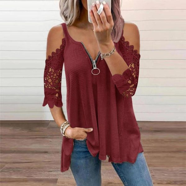 women's t-shirt v neck zipper for women hollow out short sleeve t shirt female summer 2021 loose fashion casual plus size tees 5xl, White
women's t-shirt v neck zipper for women hollow out short sleeve t shirt female summer 2021 loose fashion casual plus size tees 5xl, White