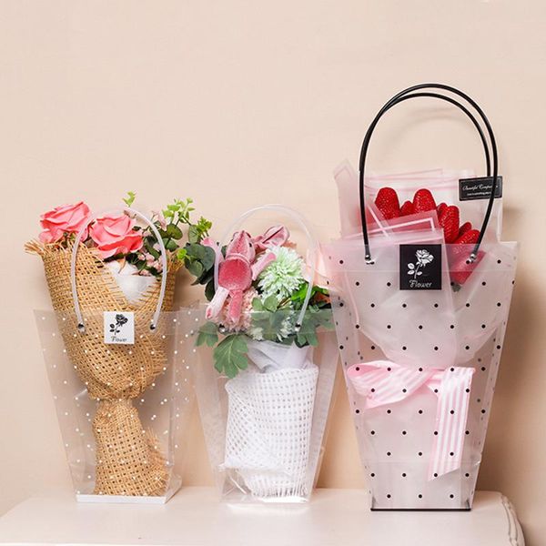 gift wrap florist decoration potted clear flower bag plastic waterproof bouquet portable transparent wedding favor packaging
gift wrap florist decoration potted clear flower bag plastic waterproof bouquet portable transparent wedding favor packaging