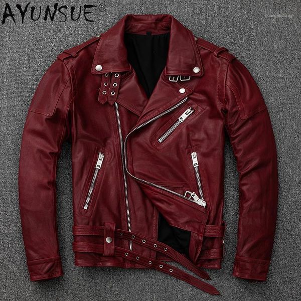 men's leather & faux ayunsue genuine sheepskin jacket men clothing motorcycle jackets mens autumn coat burgundy clothes veste homme lxr, Black
men's leather & faux ayunsue genuine sheepskin jacket men clothing motorcycle jackets mens autumn coat burgundy clothes veste homme lxr, Black