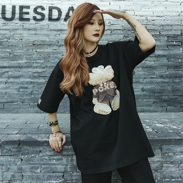 polo ladies summer short-sleeved 2021 spring women's black t-shirt long-sleeved tide brand cartoon loose round neck top, White
polo ladies summer short-sleeved 2021 spring women's black t-shirt long-sleeved tide brand cartoon loose round neck top, White