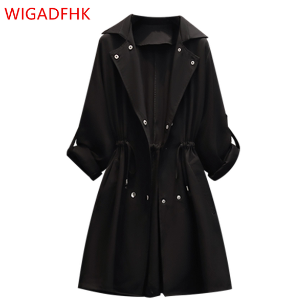 women's trench coats black mid-length large size 4xl windbreaker drawstring fashion casual jacket, Tan;black
women's trench coats black mid-length large size 4xl windbreaker drawstring fashion casual jacket, Tan;black