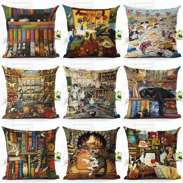 pillowcase cute cats group cushion cover cotton linen cat playing billiards home decorative pillow for sofa car cushion/decorative
pillowcase cute cats group cushion cover cotton linen cat playing billiards home decorative pillow for sofa car cushion/decorative