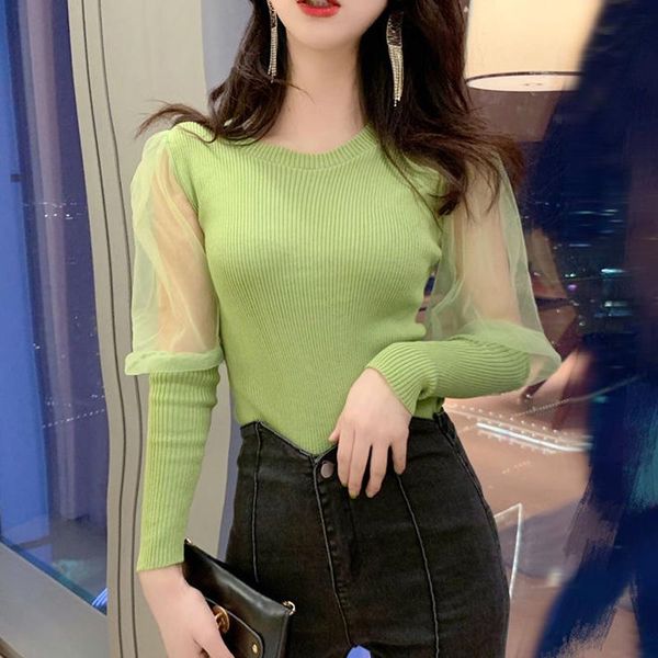 women's sweaters women autumn casual knitted thin swearts 2021 fashion mesh long sleeve slim bottom female o-neck stretch knitwear, White;black
women's sweaters women autumn casual knitted thin swearts 2021 fashion mesh long sleeve slim bottom female o-neck stretch knitwear, White;black