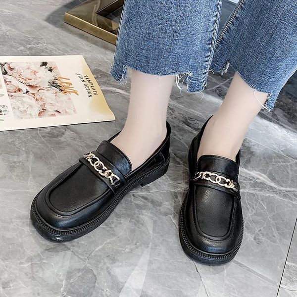 dress shoes womens loafers metal chain female footwear 2021 fashion women's autumn oxfords clogs platform soft casual sneaker slip-on, Black
dress shoes womens loafers metal chain female footwear 2021 fashion women's autumn oxfords clogs platform soft casual sneaker slip-on, Black