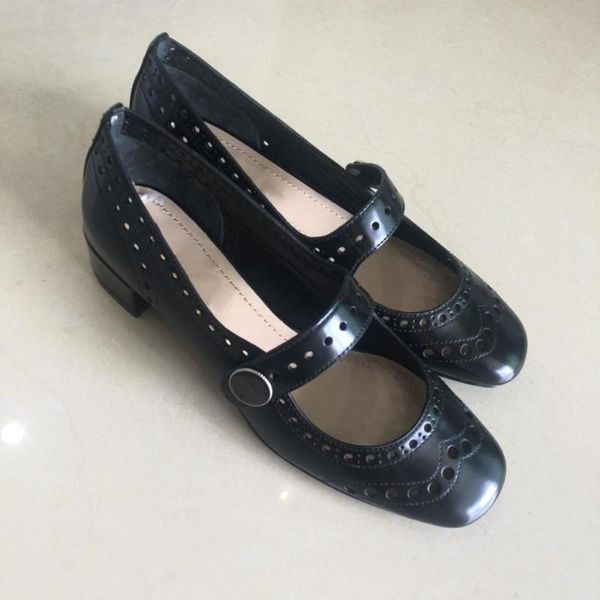 dress shoes women spring shallow casual pumps genuine leather med heels square toe zapatos de mujer, Black
dress shoes women spring shallow casual pumps genuine leather med heels square toe zapatos de mujer, Black