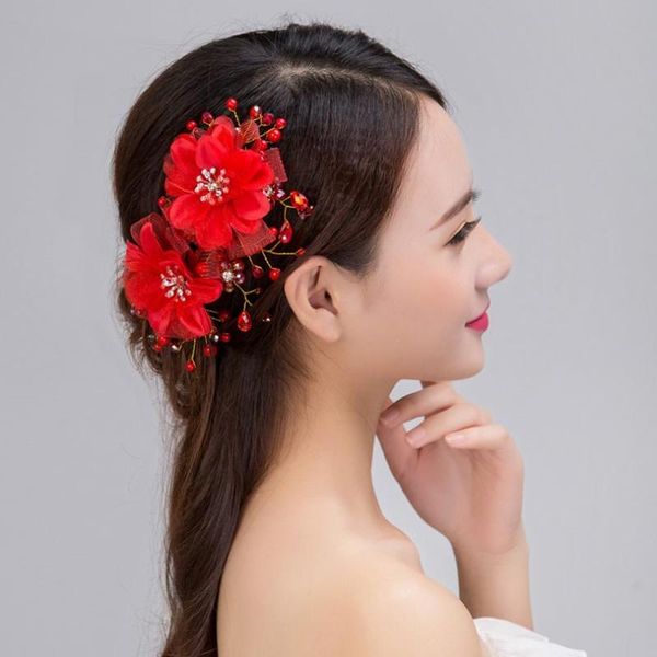 hair clips & barrettes bridal ornaments wedding accessories red floral headdress romantic lace hairwear flower bride, Golden;silver
hair clips & barrettes bridal ornaments wedding accessories red floral headdress romantic lace hairwear flower bride, Golden;silver