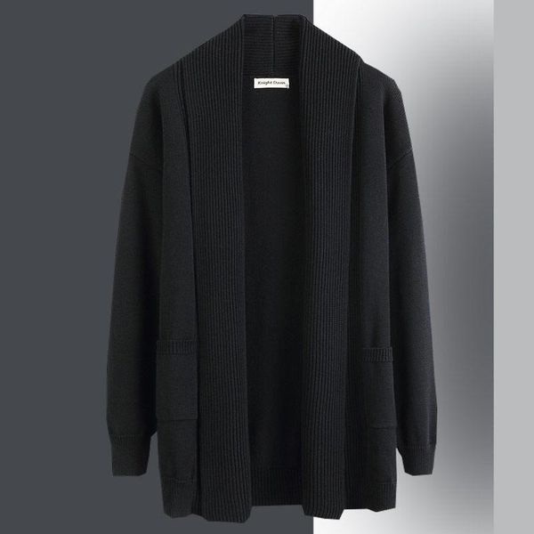 men's sweaters men 2022 autumn winter long sweater jackets male loose large size cardigan coats handsome solid knitted outwear w915, White;black
men's sweaters men 2022 autumn winter long sweater jackets male loose large size cardigan coats handsome solid knitted outwear w915, White;black