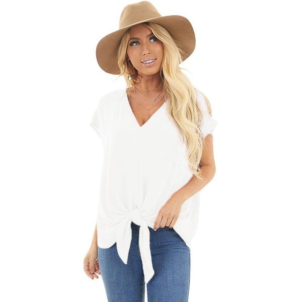 women's t-shirt 2021 cotton summer deep v-neck solid color pocket loose short sleeve street trendsetters for women, White
women's t-shirt 2021 cotton summer deep v-neck solid color pocket loose short sleeve street trendsetters for women, White