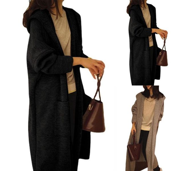 women's wool & blends office lady jacket womens cardigan chunky hooded open front sweater jumper coat winter overcoats, Black
women's wool & blends office lady jacket womens cardigan chunky hooded open front sweater jumper coat winter overcoats, Black