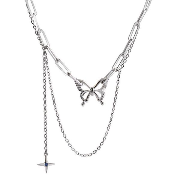harajuku punk style butterfly choker vintage hip hop tassel clavicle chain sweater necklace pendant necklaces, Silver
harajuku punk style butterfly choker vintage hip hop tassel clavicle chain sweater necklace pendant necklaces, Silver