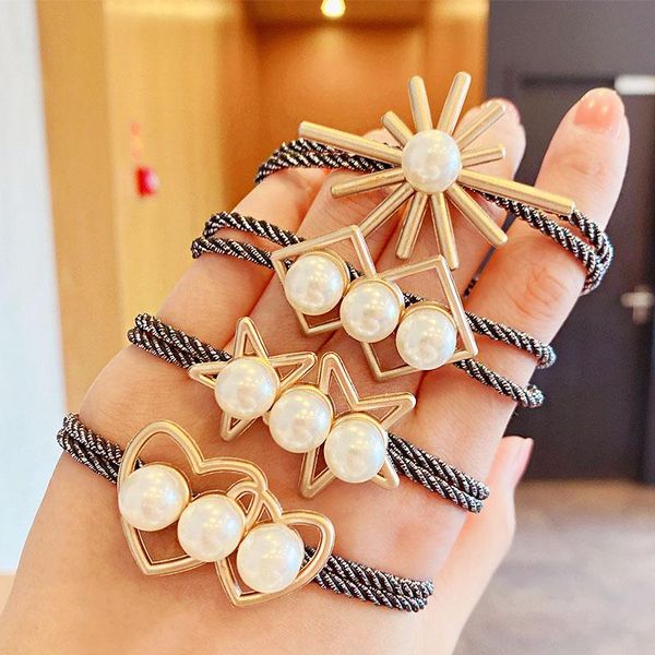 hair accessories women elegant pearls heart geometric bands ponytail holder scrunchie rubber headband fashion
hair accessories women elegant pearls heart geometric bands ponytail holder scrunchie rubber headband fashion