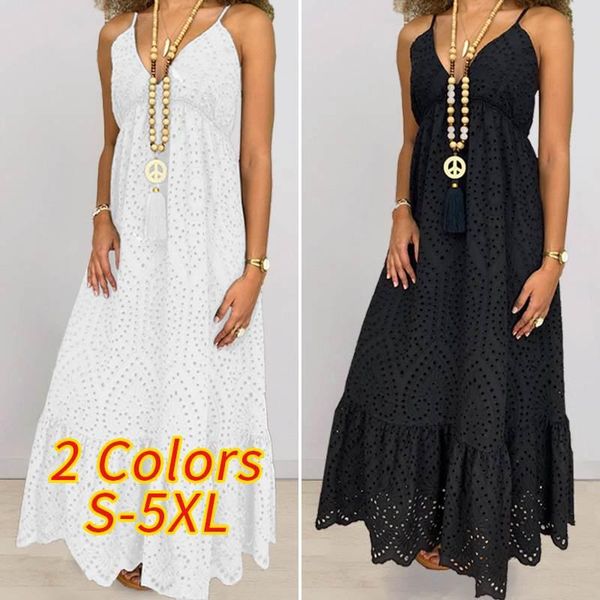 casual dresses women'summer dress v neck hollow ruffled maxi long vonda 2021 women' sundresses robe party vestidos plus size, Black;gray
casual dresses women'summer dress v neck hollow ruffled maxi long vonda 2021 women' sundresses robe party vestidos plus size, Black;gray