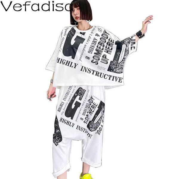 vefadisa black white summer letter print set women 2021 batwing sleeve t-shirt + calf-length pants plus size qyf5336 women's two piece
vefadisa black white summer letter print set women 2021 batwing sleeve t-shirt + calf-length pants plus size qyf5336 women's two piece