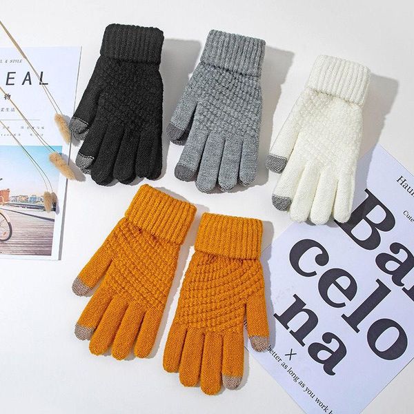 cycling gloves japanese and korean vintage cotton wool five finger winter women's warm knitting autumn, Black
cycling gloves japanese and korean vintage cotton wool five finger winter women's warm knitting autumn, Black