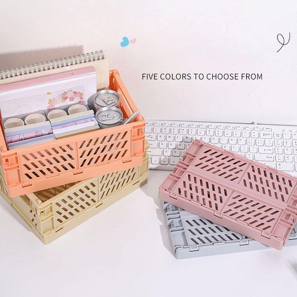 storage baskets 4 color mini case student deskorganizing container basket handbook tape stationery folding plastic box
storage baskets 4 color mini case student deskorganizing container basket handbook tape stationery folding plastic box