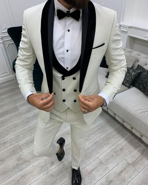 men's suits & blazers (jacket+pants+vest) autumn winter white suit 3 piece patchwork slim fit costume homme men tuxedos formal prom par, White;black
men's suits & blazers (jacket+pants+vest) autumn winter white suit 3 piece patchwork slim fit costume homme men tuxedos formal prom par, White;black