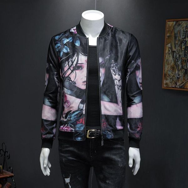 men's jackets floral jacket girl print bomber mens baseball vintage streetwear men jaqueta motoqueiro, Black;brown
men's jackets floral jacket girl print bomber mens baseball vintage streetwear men jaqueta motoqueiro, Black;brown