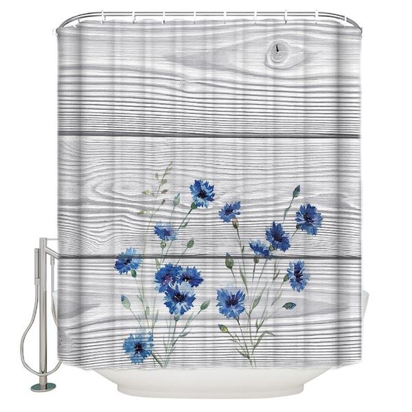 shower curtains vintage wood textured background blue floret curtain waterproof polyester with 12 hooks
shower curtains vintage wood textured background blue floret curtain waterproof polyester with 12 hooks