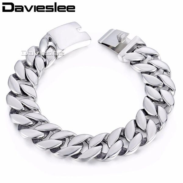 davieslee mens bracelet curb cuban link 316l stainless steel fashion jewelry silver color 18mm lhb471 link, chain, Black
davieslee mens bracelet curb cuban link 316l stainless steel fashion jewelry silver color 18mm lhb471 link, chain, Black