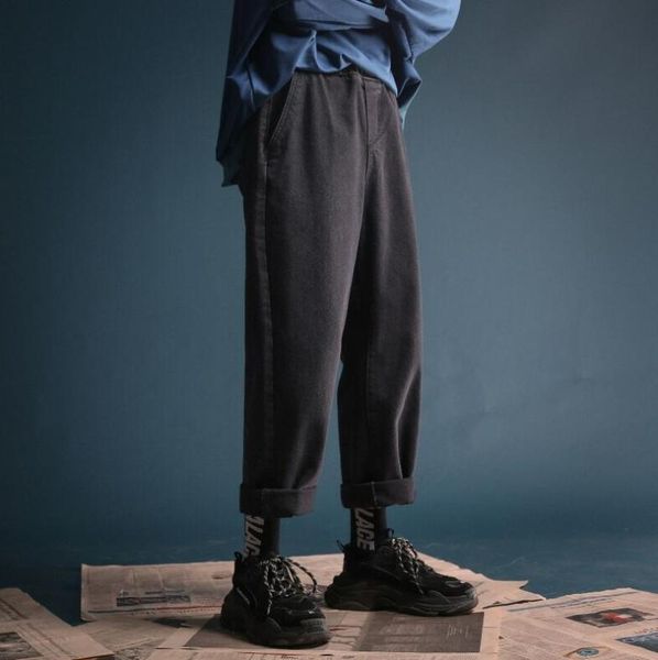 men's pants men korean fashions streetwear hip hop vintage straight harem, Black
men's pants men korean fashions streetwear hip hop vintage straight harem, Black