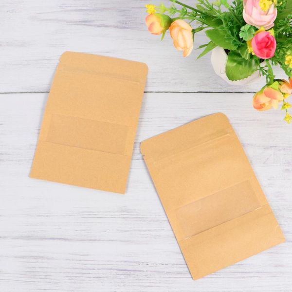 50pcs transparent window kraft paper gift bags portable self-adhesive storage pouch for party supplies (9x14cm) wrap
50pcs transparent window kraft paper gift bags portable self-adhesive storage pouch for party supplies (9x14cm) wrap