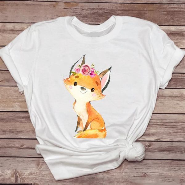 and women fox kawaii floral men t shirt funny 90s style short sleeve fashion ladies graphic lady female tee, White;black
and women fox kawaii floral men t shirt funny 90s style short sleeve fashion ladies graphic lady female tee, White;black