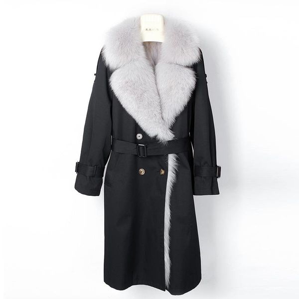 women's fur & faux woman's clothing thick outerwear 2021 winter warm jacket real coat imported whole skin belly liner long parka, Black
women's fur & faux woman's clothing thick outerwear 2021 winter warm jacket real coat imported whole skin belly liner long parka, Black