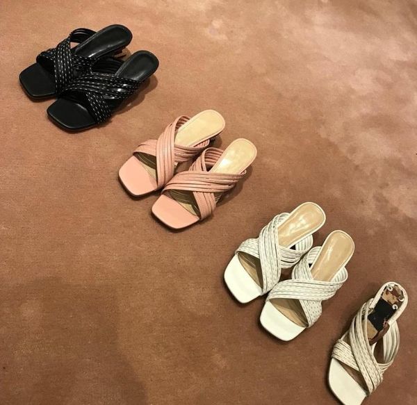 slippers summer shoes women leisure genuine leather med heels sewing zapatos de mujer size 35-40, Black
slippers summer shoes women leisure genuine leather med heels sewing zapatos de mujer size 35-40, Black