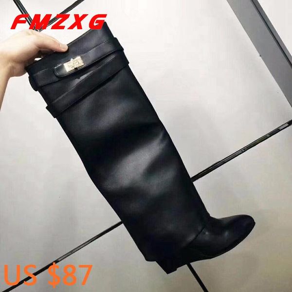 boots omen wedge high long chain shoe winter knee designer boot heel genuine leather, Black
boots omen wedge high long chain shoe winter knee designer boot heel genuine leather, Black