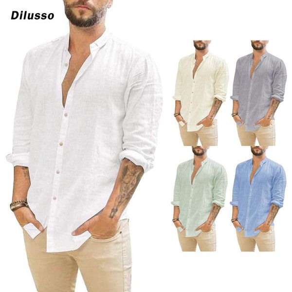 men's casual shirts 2021 men shirt stand collar button solid cotton brand summer vintage short sleeve camisa harajuku, White;black
men's casual shirts 2021 men shirt stand collar button solid cotton brand summer vintage short sleeve camisa harajuku, White;black